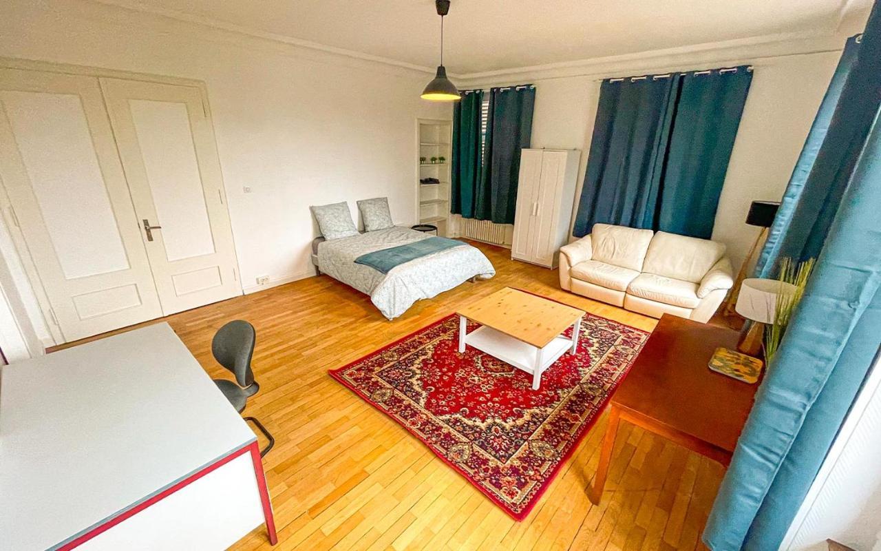 Chambres Privees -Private Room- Dans Un Spacieux Appartement - 100M2 Centre Proche Gare Mulhouse Dış mekan fotoğraf