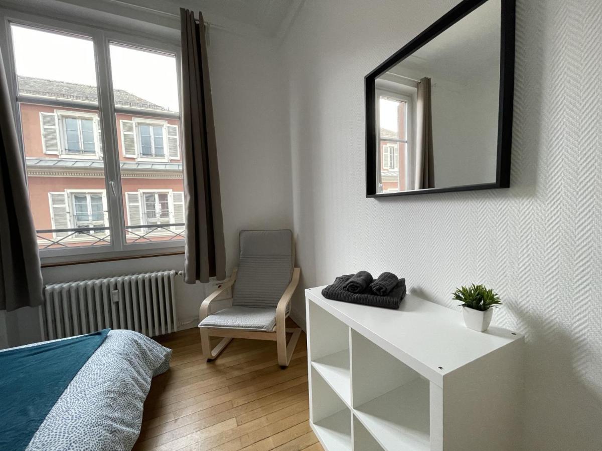 Chambres Privees -Private Room- Dans Un Spacieux Appartement - 100M2 Centre Proche Gare Mulhouse Dış mekan fotoğraf
