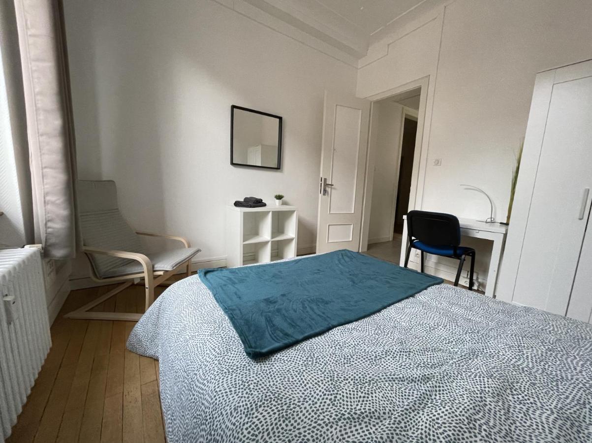 Chambres Privees -Private Room- Dans Un Spacieux Appartement - 100M2 Centre Proche Gare Mulhouse Dış mekan fotoğraf