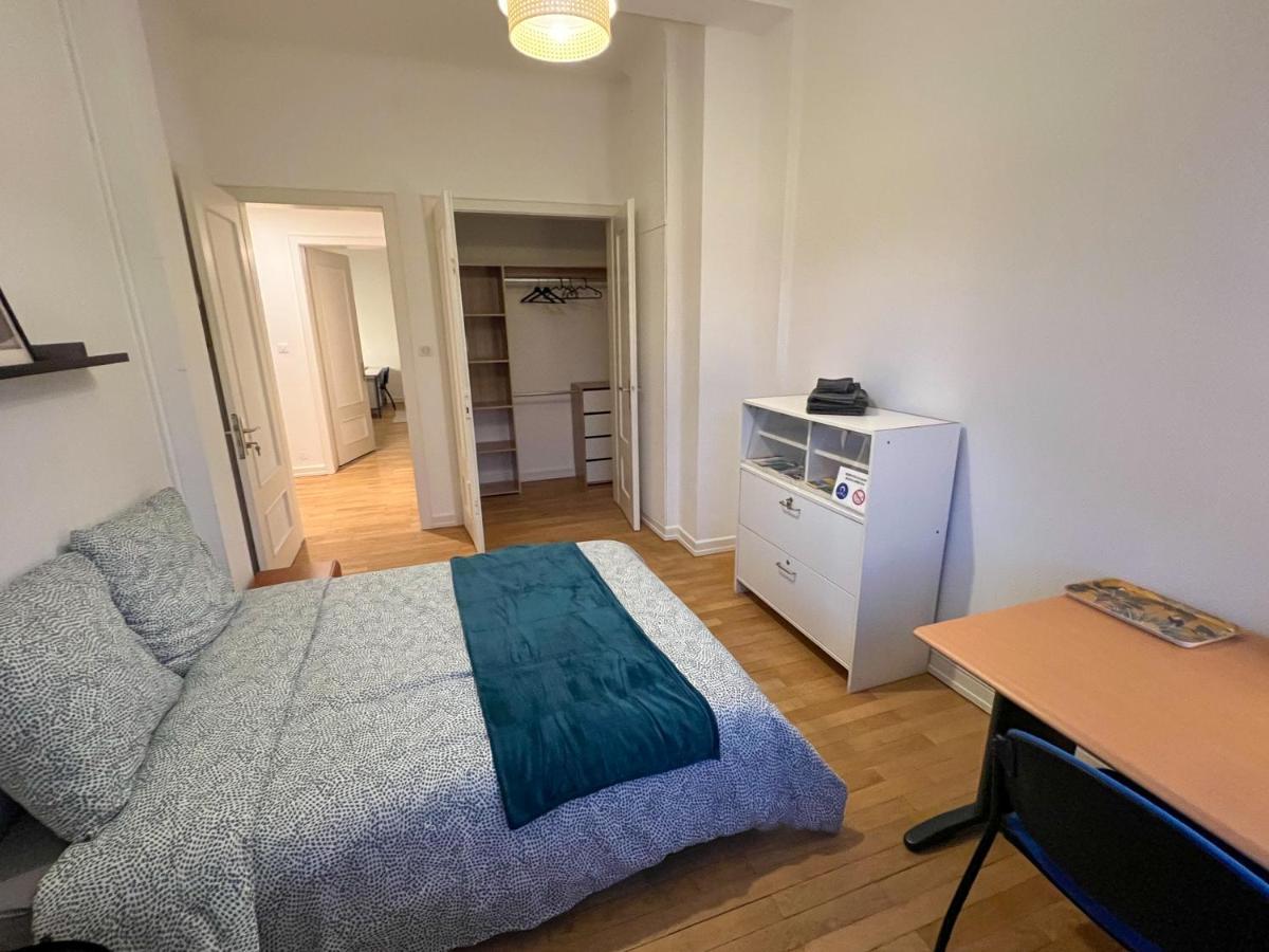 Chambres Privees -Private Room- Dans Un Spacieux Appartement - 100M2 Centre Proche Gare Mulhouse Dış mekan fotoğraf