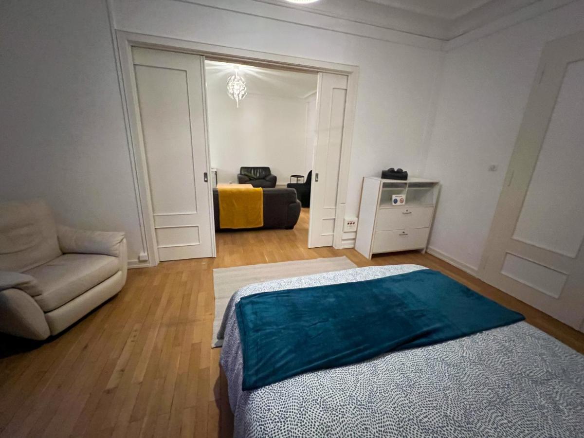 Chambres Privees -Private Room- Dans Un Spacieux Appartement - 100M2 Centre Proche Gare Mulhouse Dış mekan fotoğraf