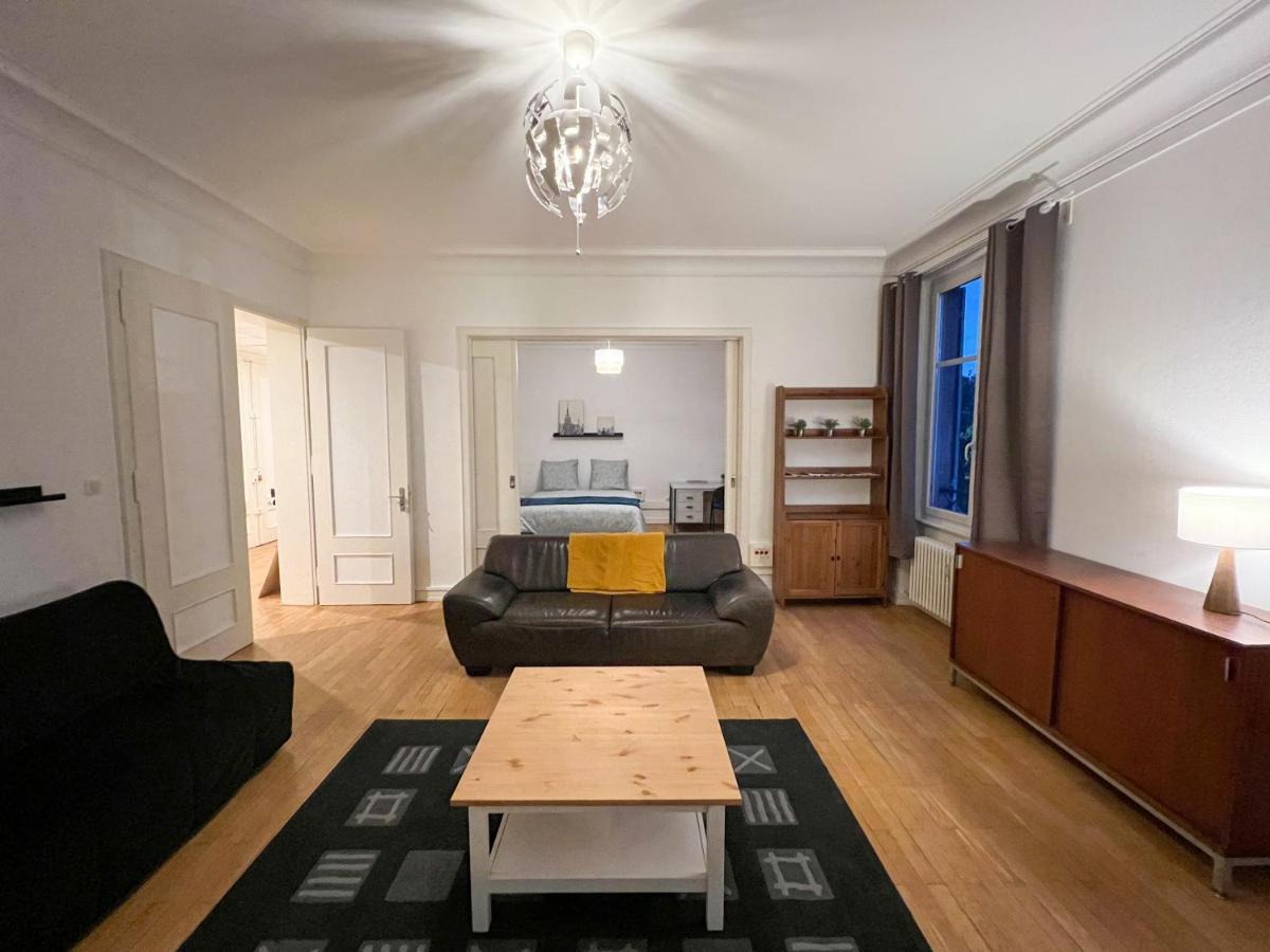Chambres Privees -Private Room- Dans Un Spacieux Appartement - 100M2 Centre Proche Gare Mulhouse Dış mekan fotoğraf